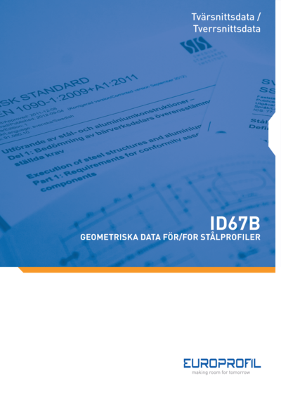 Tverrsnittsdata stålprofiler ID67B